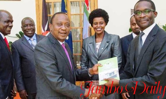 Ezra Chiloba and Uhuru Muigai Kenyatta 