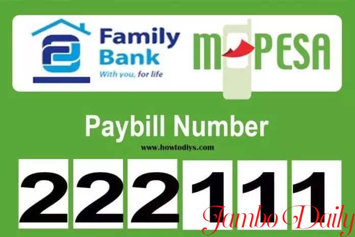 Transfer Money From M-Pesa to Family Bank 
