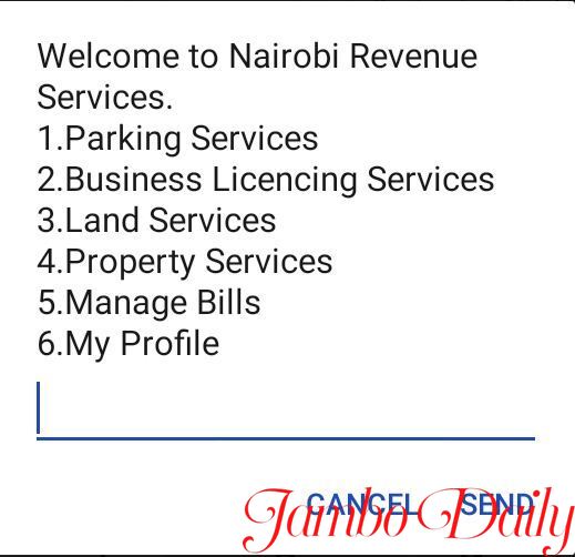 Nairobi Parking Fees