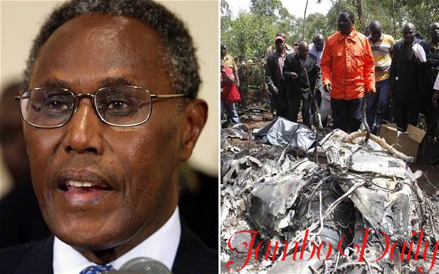 Prof George Saitoti Chopper Crash In Kibiku Forest; Ngong